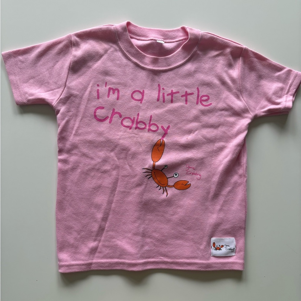 Pink Crab Graphic Kids T-Shirt